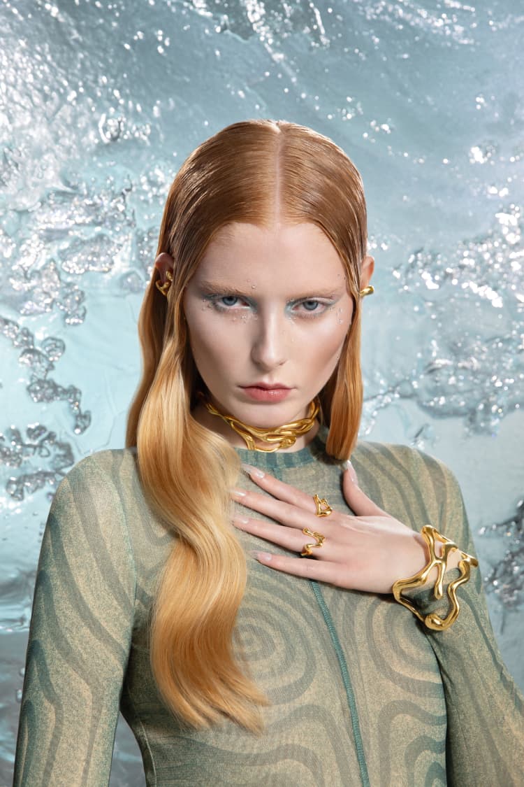 asymmetrical gold ring - Image 3