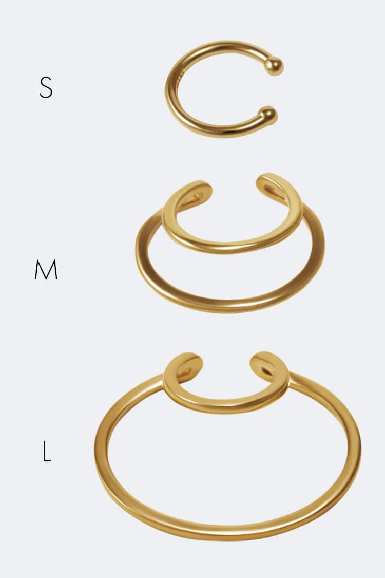 Gold Crescent Ear Cuff - Image 2