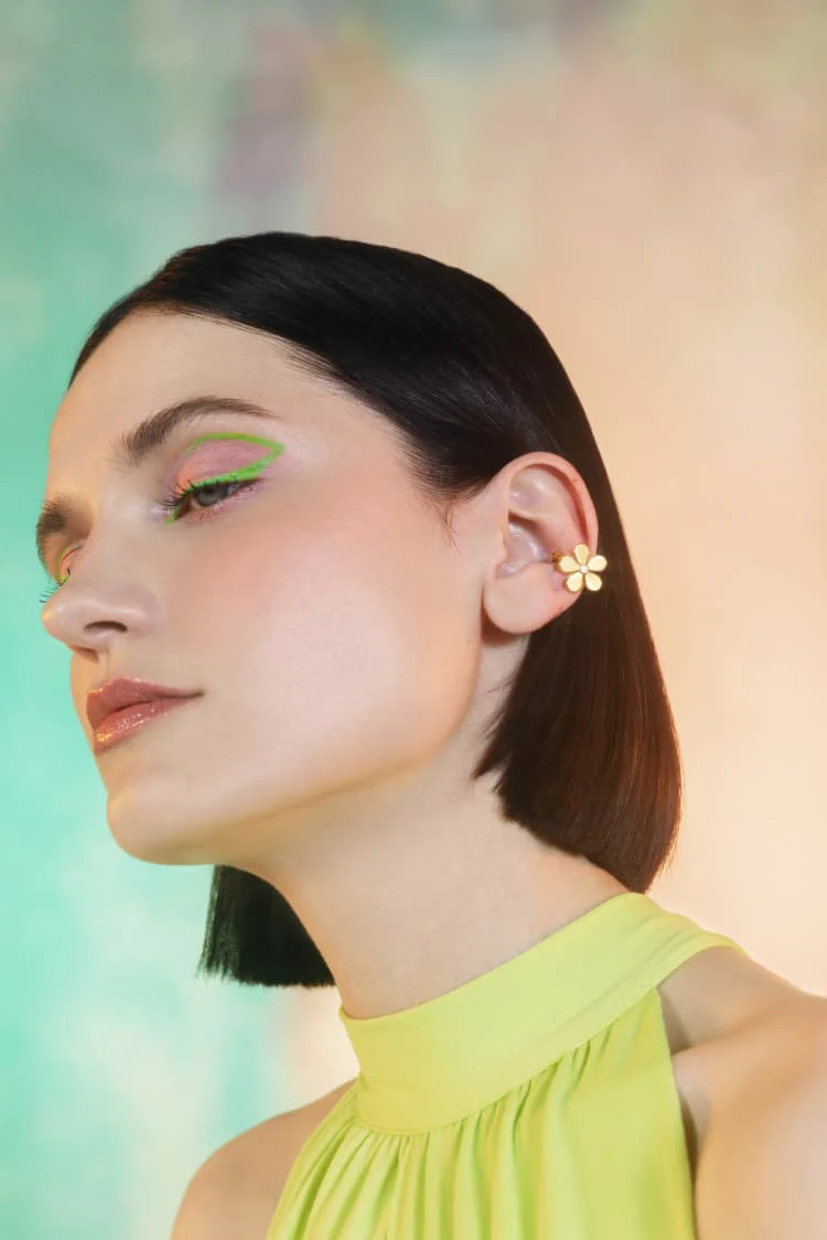 Gold Flower Ear Cuff