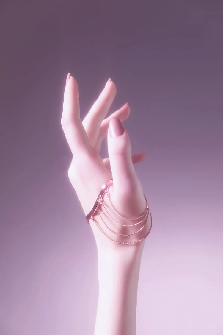 Rose Gold Hand Chain - Image 2