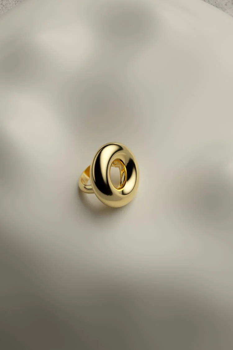 Gold Donut Ring - Image 4